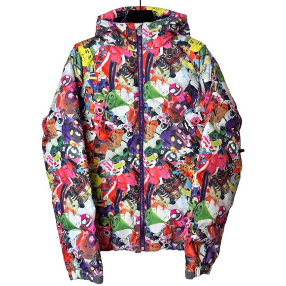 NWT Kidrobot x Burton Toypile 2L Down Gore-Tex Snowboard Jacket Coat Size Medium - Picture 14 of 14